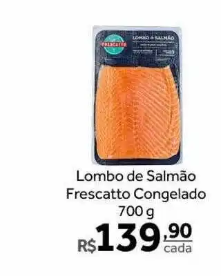 Verdemar Supermercado Lombo de salmão frescatto congelado oferta
