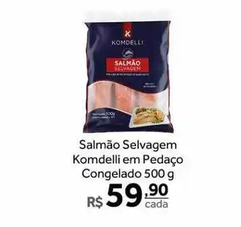 Verdemar Supermercado Salmão selvagem komdelli em pedaço congelado oferta