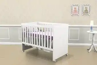 Berço mini cama gabi carolina - branco
