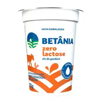 Iogurte betania lactolivre desnatado natural 170g