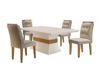 Conjunto de mesa com 4 cadeiras califórnia san diego