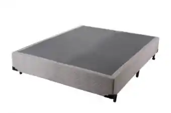 Eletrosom Base cama box casal laguna 138x188x26 cinza - hellen oferta