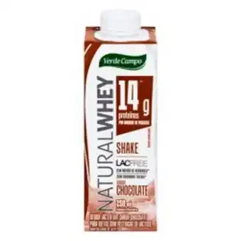 Mercadinhos São Luiz Shake verde campo natural whey 14g lacfree chocolate 250ml oferta