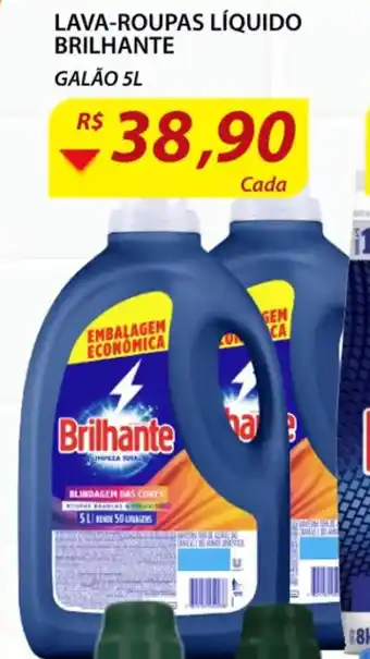 Assaí Atacadista Lava roupa Liquido Brilhante galao 5L oferta