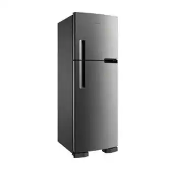 Geladeira brastemp 127v (110v) frost free inox duplex 375 litros brm44hk