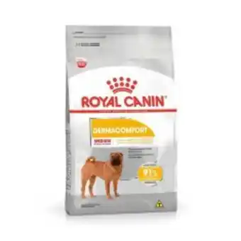 Petz Ração royal canin medium dermacomfort para cães adultos e senior de porte médio oferta