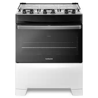 Fogão 5 bocas mesa de inox branco continental fc5ib