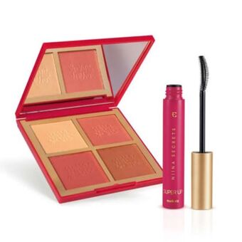 Eudora Combo niina secrets: palette multifuncional luminous 12g + máscara para cílios super up 8g oferta