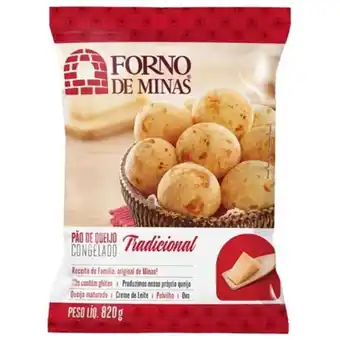 São Roque Supermercados Pão de queijo congelado tradicional forno de minas 820g oferta