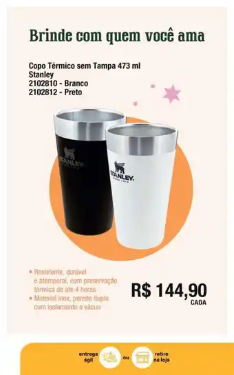 Copo Termico sem Tampa 473ml Stanley