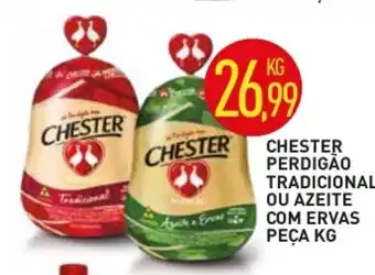 Calvo Atacadista Chester Perdigao Trad. ou Azeite com Ervas peca 1kg oferta