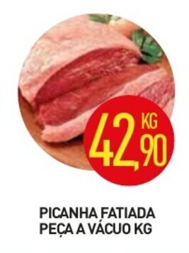Calvo Atacadista Picanha Fatiada peca a vacuo 1kg oferta