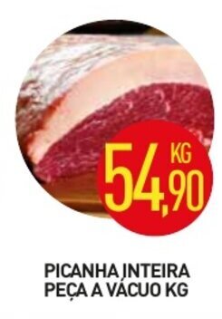 Calvo Atacadista Picanha Inteira peca a vacuo 1kg oferta