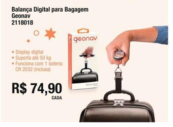 Multicoisas Balanca Digital para Bagagem Geonav oferta