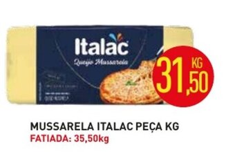 Calvo Atacadista Mussarela Italac peca 1kg oferta