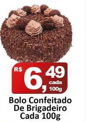 Rede Krill Bolo confeitado de brigadeiro oferta