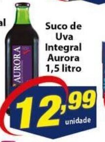 Vencedor Atacadista Suco de Uva Integral Aurora 1.5L oferta