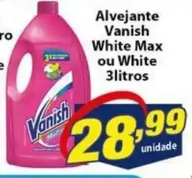 Alvejante Vanish White Max ou White 3L