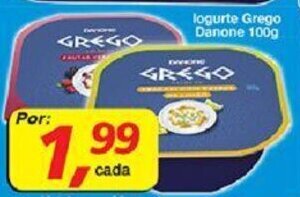 Supermercados Guanabara Iogurte Grego Danone 100g oferta