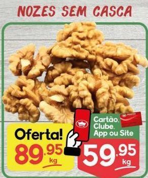 Supermercados Princesa Nozes sem casca kg oferta