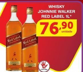 Roldão Whisky johnnie walker red label 1l* oferta