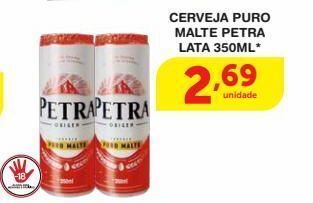 Roldão Cerveja puro malte petra lata 350ml* oferta