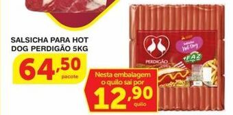 Roldão Salsicha para hot dog perdigão 5kg oferta