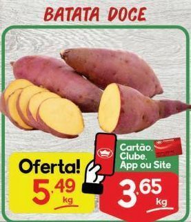 Supermercados Princesa Batata doce kg oferta