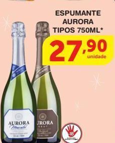 Roldão Espumante aurora tipos 750ml* oferta