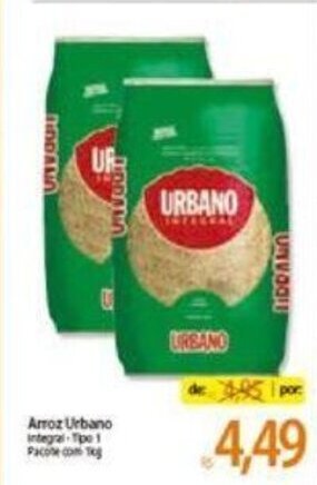 Atacadão Arroz Urbano 1kg oferta