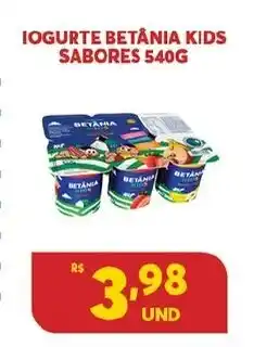 Iogurte Betania Kids Sabores 540g