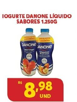 Atacadão Centro Sul Iogurte Danone liquido Sabores 1.250g oferta