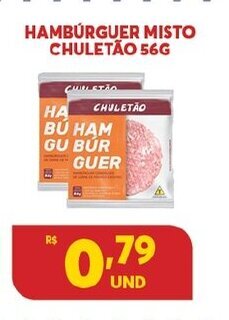 Atacadão Centro Sul Hamburguer Misto Chuletao 56g oferta