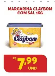 Atacadão Centro Sul Margarina Claybom com sal 1kg oferta