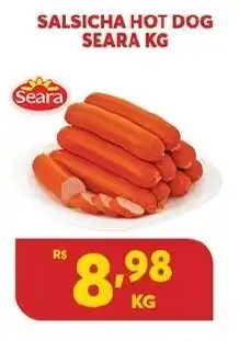 Atacadão Centro Sul Salsicha Hot Dog Seara 1kg oferta