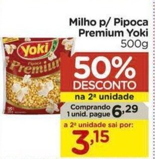 Carrefour Milho p/ Pipoca Premium Yoki 500g oferta