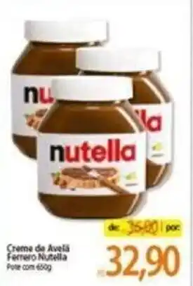 Atacadão Creme de Avela Ferrero Nutella 450g oferta