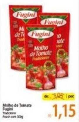 Atacadão Molho de tomate Fugini 300g oferta