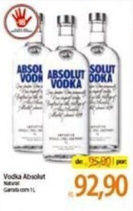 Atacadão Vodka Absolut 1L oferta