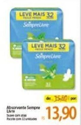 Atacadão Absorvente Sempre Livre oferta