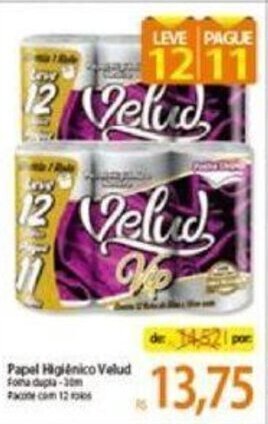 Atacadão Papel Higiénico Velud oferta