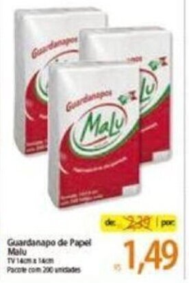 Atacadão Guardanapo de Papel Malu oferta