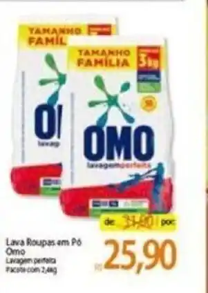 Atacadão Lava roupas em po Omo 2.4kg oferta