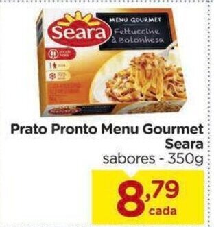 Carrefour Prato pronto Menu Gourmet Seara 350g oferta