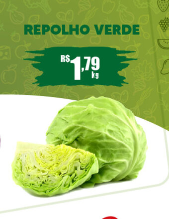 Supermercado Precito Repolho Verde 1kg oferta
