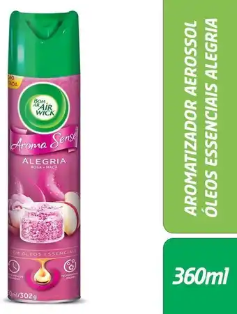 Neutralizador de odores alegria air wick bom ar aroma sense frasco 360ml