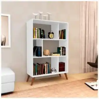 Estante retrô 3 nichos rt3015 movelbento branco