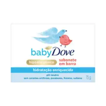 Supermercados Pague Menos Sabonete dove baby hidratação enriquecida 75g oferta
