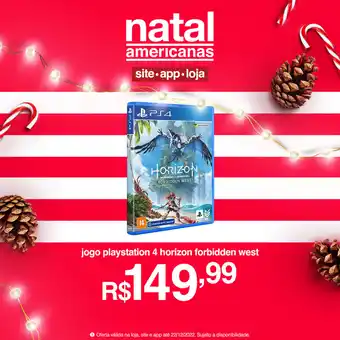 Lojas Americanas Jogo Playstation 4 Horizon Forbidden west oferta