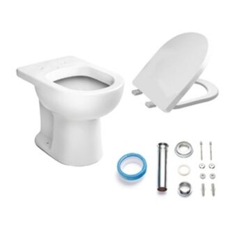 Leroy Merlin Kit vaso sanitário convencional luna ip9 branco icasa oferta